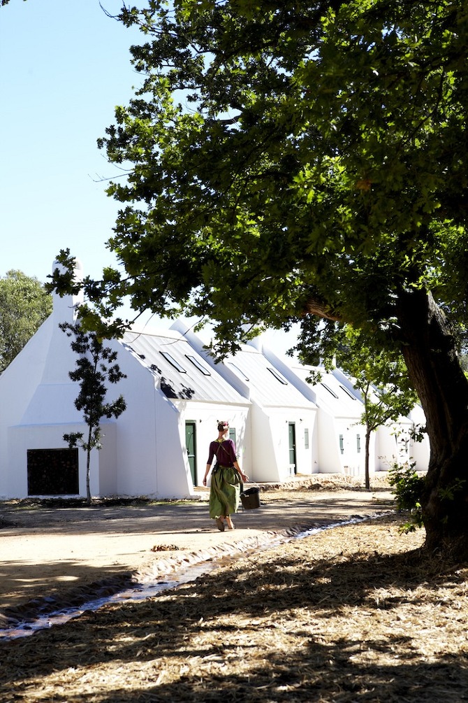 Babylonstoren in Thisispaper Magazine 1.farm%20cottages%20overlooking%20the%20garden%20and%20mountains Babylonstoren in Thisispaper Magazine